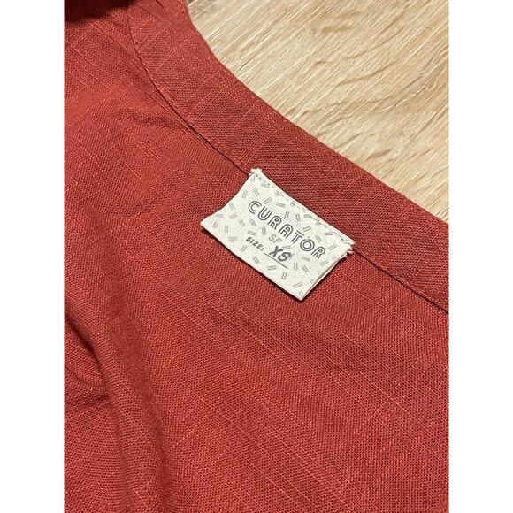 SF CURATOR Ansilee Wrap Dress Brick Red / Rust XS - Picture 7 of 7